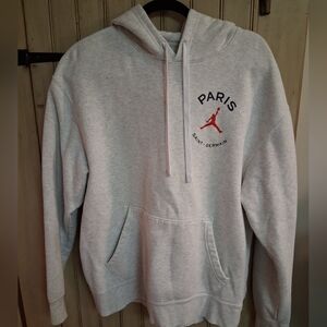 Jordan Gray Paris Saint-Germain Hoodie, Mens Size Large